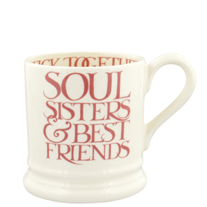 Emma Bridgewater Pink Toast Soul Sisters Half Pint Mug